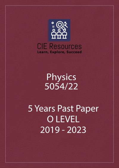 Physics 5054/22 O-Level 6 Years Printed Past Paper with Marking Scheme! Ring Binding  {2019-2024}