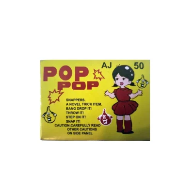 Pop Pop Snappers each contain 50 Pcs (Pack of 10 Box)