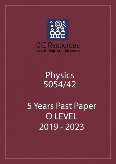 Physics 5054/42 O-Level 10 Years Printed Past Paper with Marking Scheme! Ring Binding  {2015-2024}